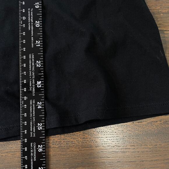 Pure Jill Embroidered Top Black White Organic Cotton Tunic Women’s M - Picture 8 of 9